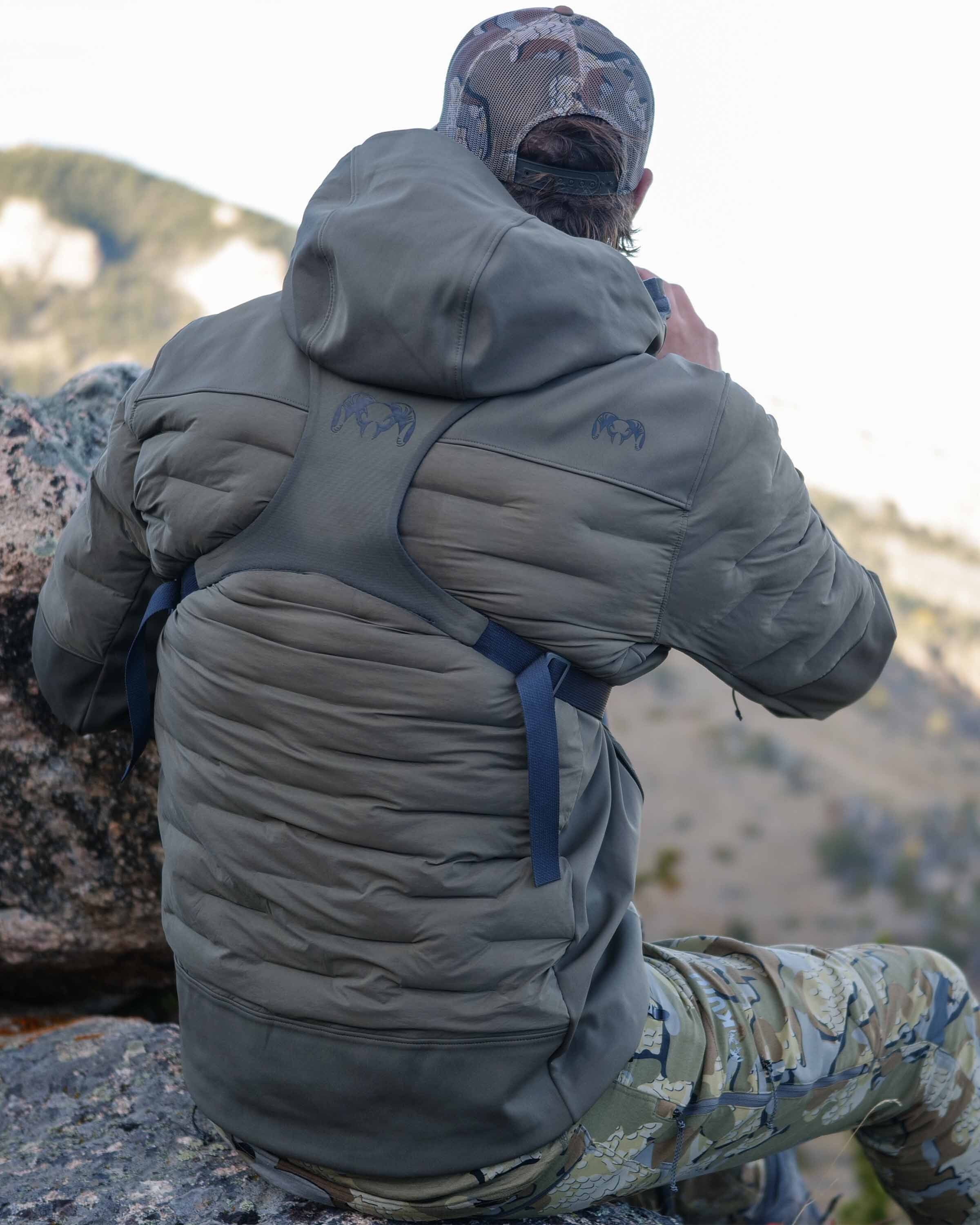 Axis Thermal Hybrid Hooded Jacket | Carbon - Image 4