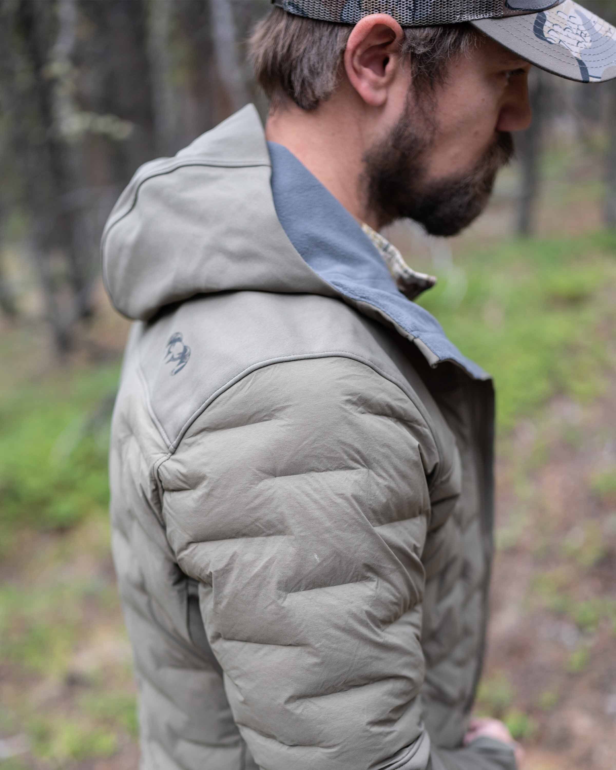 Axis Thermal Hybrid Hooded Jacket | Carbon - Image 7