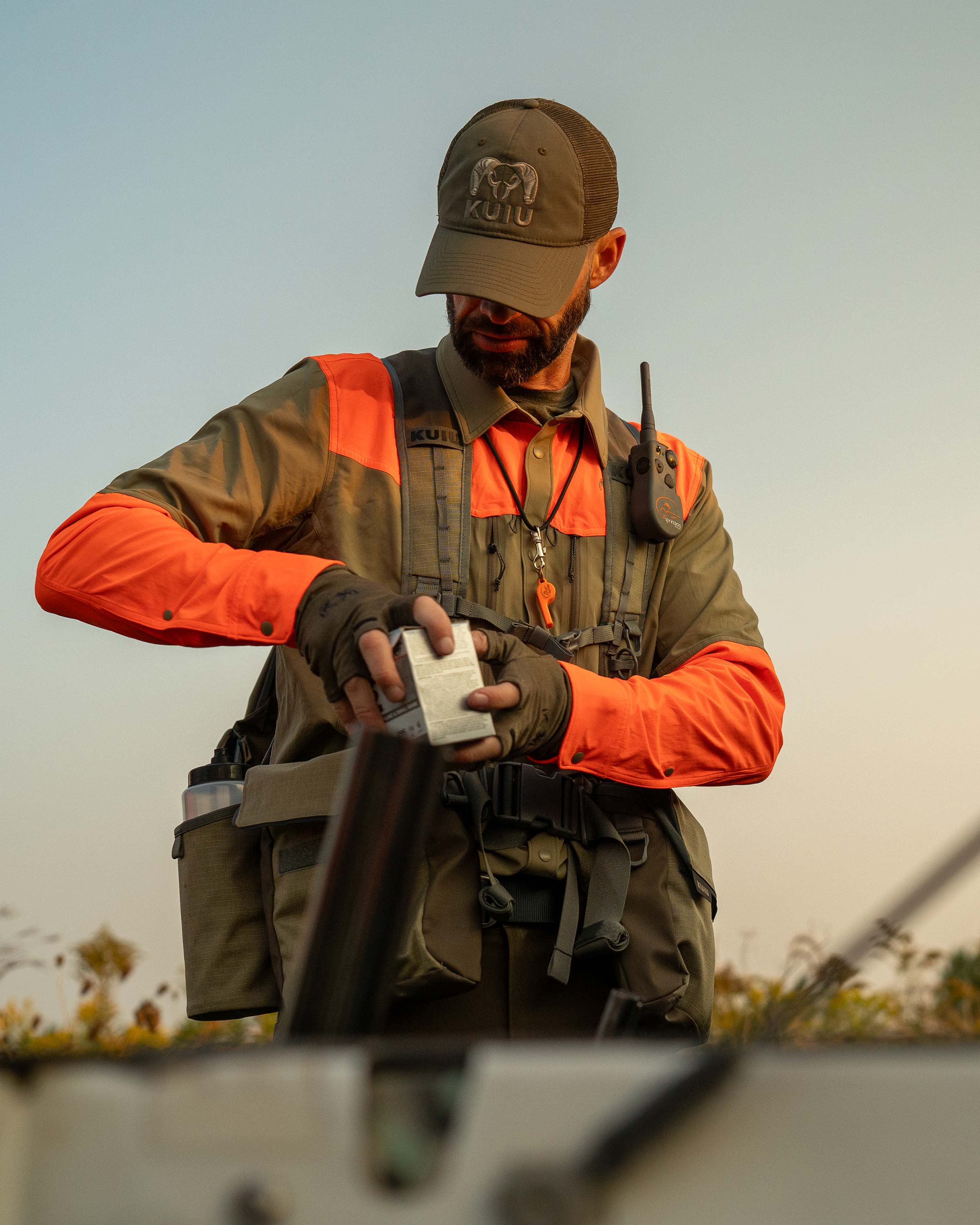 Upland Sporter Shirt | Khaki/Blaze Orange - Image 9